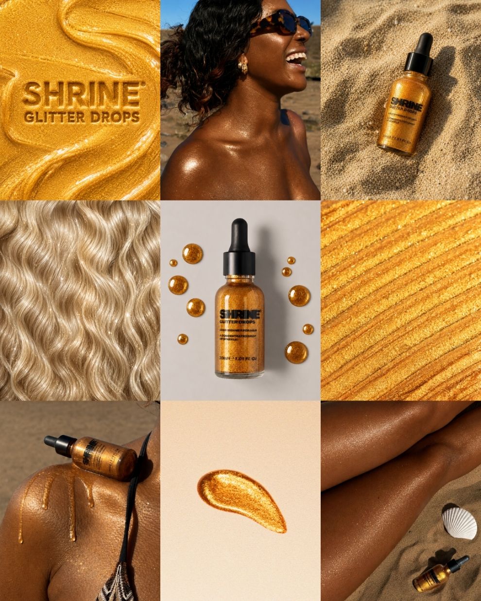 Gold Glitter Drops - Image 4